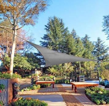 Zonnezeil 3x3x4,24m 160gr 90° antraciet waterdicht sfeer