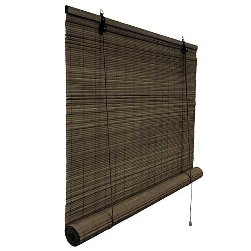 rolgordijn bamboe 110x160 cm donkerbruin