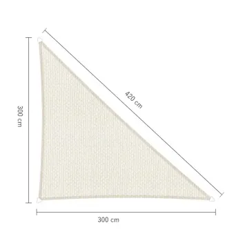 sunfighters schaduwdoek 3x3x4,2m wit