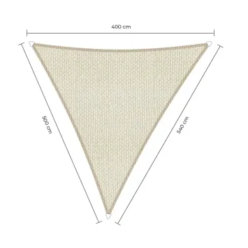 sunfighters schaduwdoek 4x5x5,4m ivoor