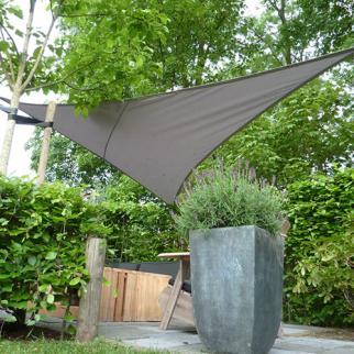 Zonnezeil 2,5x2,5x3,5m 160gr 90° antraciet waterdicht sfeer