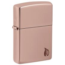Zippo aansteker  Armor High Polish Rose Gold with Flame