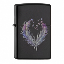 Zippo Feathered Heart Zippo Feathered Heart