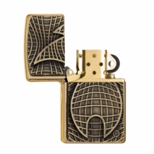 Zippo Flame Brass Brushed Zippo Flame Brass Brushed