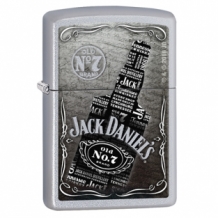 Zippo Jack Daniels Old No7 Satin Chrome Zippo Jack Daniels Old No7 Satin Chrome