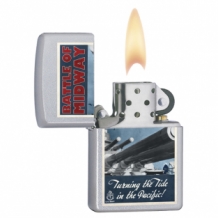 Zippo navy Battle of Midway satin chrome Zippo navy Battle of Midway satin chrome