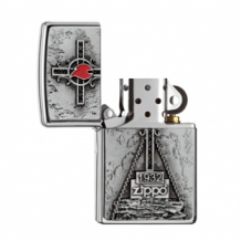 Zippo Peak Cross met Zippo logo Zippo Peak Cross met Zippo logo