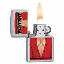 Zippo Playboy Cover October 2014 Satin chrome Zippo Playboy Cover October 2014 Satin chrome