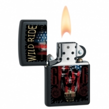 Zippo Wild Ride mat zwart Zippo Wild Ride mat zwart