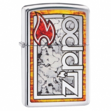 Zippo Logo In Fuzion Chroom