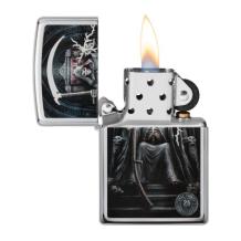 Zippo anne stokes skull with scythe Zippo anne stokes skull with scythe