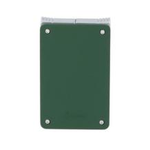 Caseti aansteker met enkele vlam en dubbele vlam en punch groen chroom