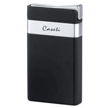 Caseti Single Jetflame aansteker Black matte - Silver
