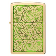 Zippo aansteker Clover Leaves Design 2 Zippo aansteker Clover Leaves Design 2