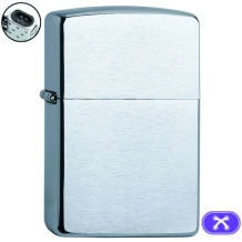 Elektrische Zippo arc regular chroom brush finish