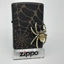 Zippo Spider Black Crackle Emblem Limited Edition