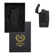 Myon double jet aansteker met punch zwart