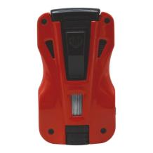 Rode Myon Le Camp aansteker met dubble jetflame en 2 punchers