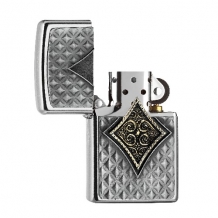 Zippo aansteker Diamond Cards open Zippo aansteker Diamond Cards open