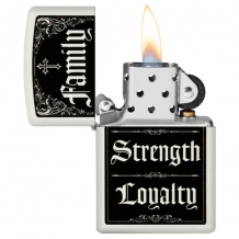Zippo Family Strength Loyalty open Zippo Family Strength Loyalty open