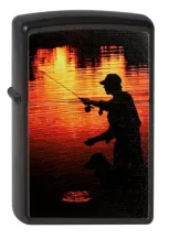 Zippo aansteker Fisherman sunset