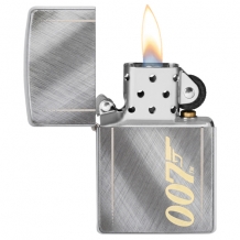 Zippo aansteker James Bond 007 Two Tone open Zippo aansteker James Bond 007 Two Tone open