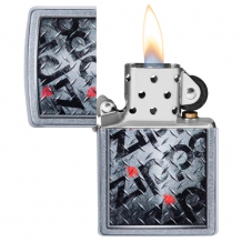 Zippo Logo Metal Plate open Zippo Logo Metal Plate open