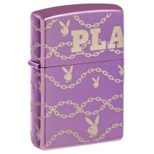Zippo Purple Playboy Design. Zijkant Zippo Purple Playboy Design. Zijkant
