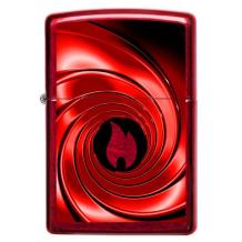 Zippo Red Swirl Design 1 Zippo Red Swirl Design 1