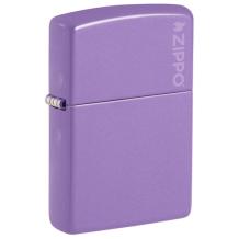 Zippo Smokey Lavender with logo