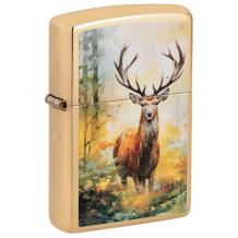 Zippo Watercolor Deer Design Zippo Watercolor Deer Design