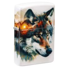 Zippo Wolf and Mountain