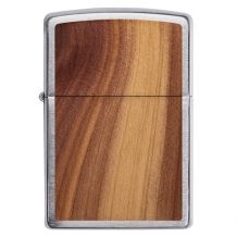 Zippo Woodchuck Brushed Chrome voorzijde Zippo Woodchuck Brushed Chrome voorzijde