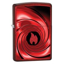 Zippo Red Swirl Design Zippo Red Swirl Design