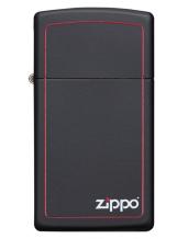Zippo Slim Black Matte Zippo Border Zippo Slim Black Matte Zippo Border