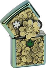 Zippo aansteker Trick Clover/Leaf binnekant