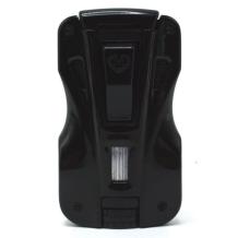 Zwarte Myon Le Camp aansteker met dubble jetflame en 2 punchers