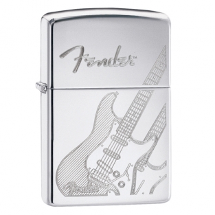 Zippo Fender Stratocaster Outlined