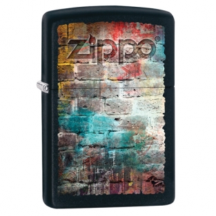 Zippo grunge brick wall