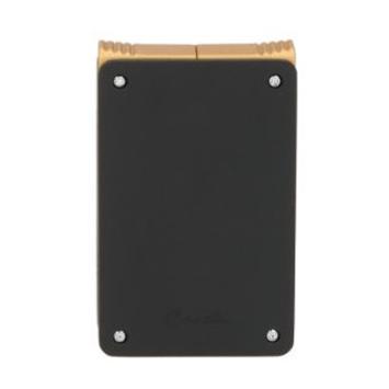 Caseti aansteker met enkele vlam en Dubbele vlam en punch blauw goud