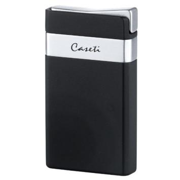 Caseti Single Jetflame aansteker Black matte - Silver