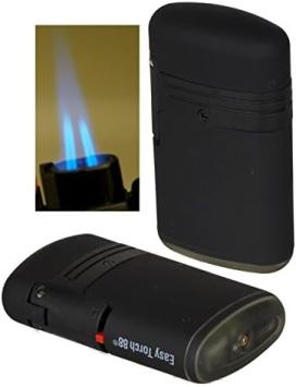Easy Torch double jetflame aansteker black