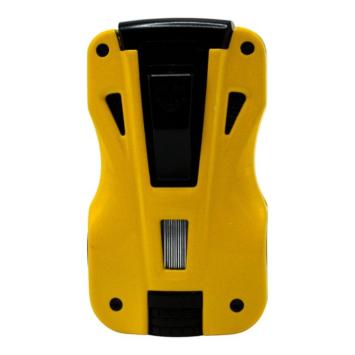 Gele Myon Le Camp aansteker met dubble jetflame en 2 punchers