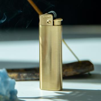 Goudkleurige Cricket deluxe metal aansteker