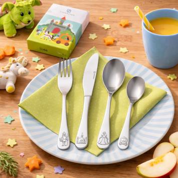 Kinderbestek Ridders en Prinsessen inclusief graveren