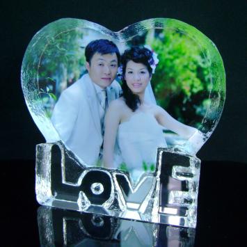 Love hart met foto in kleur