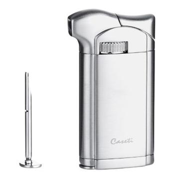 Caseti pijpaansteker chroom