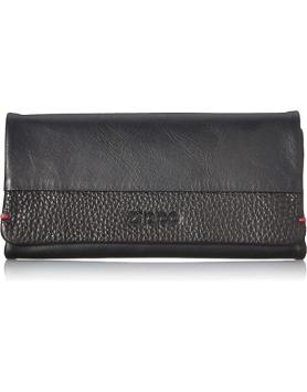 Shagzak Zippo black nappa tri-fold