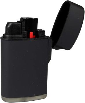 Stormvlam aansteker Zorr rubber jetflame zwart