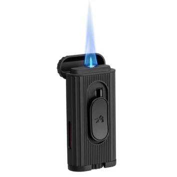 Xikar Hedron flat jetflame black aansteker